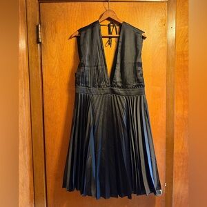 Abercrombie Black Pleated Mini Dress